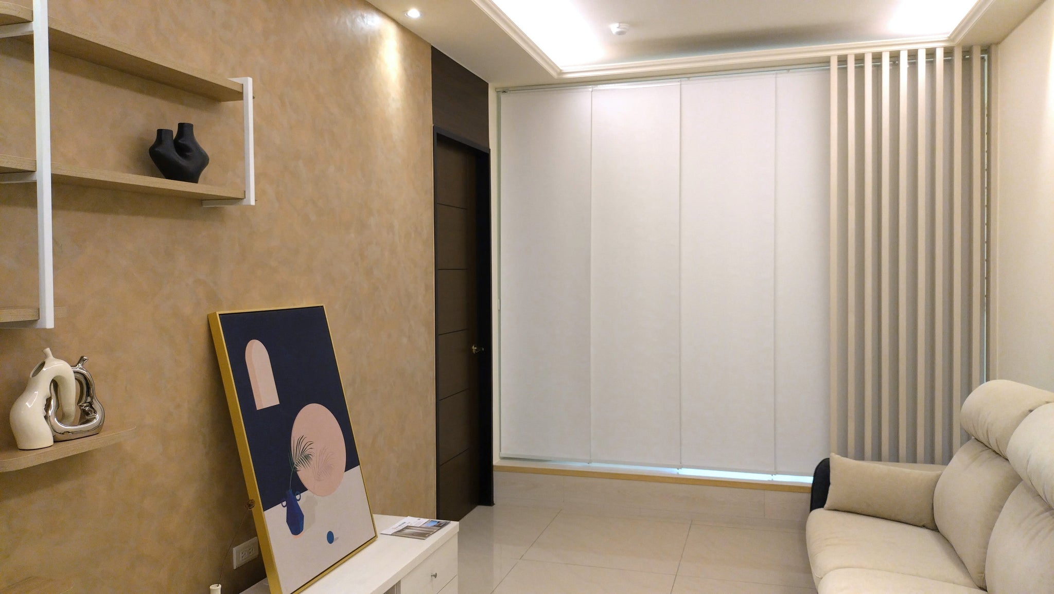 パネルカーテンで、引き戸の代わりに