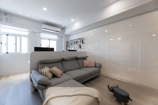 DIYで激変！玄関土間収納の目隠しにパネルカーテンを導入！